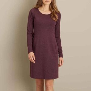 Duluth Womens Wearwithall Ponte Knit Long Sleeve Dress Deep Aubergine Purple XS